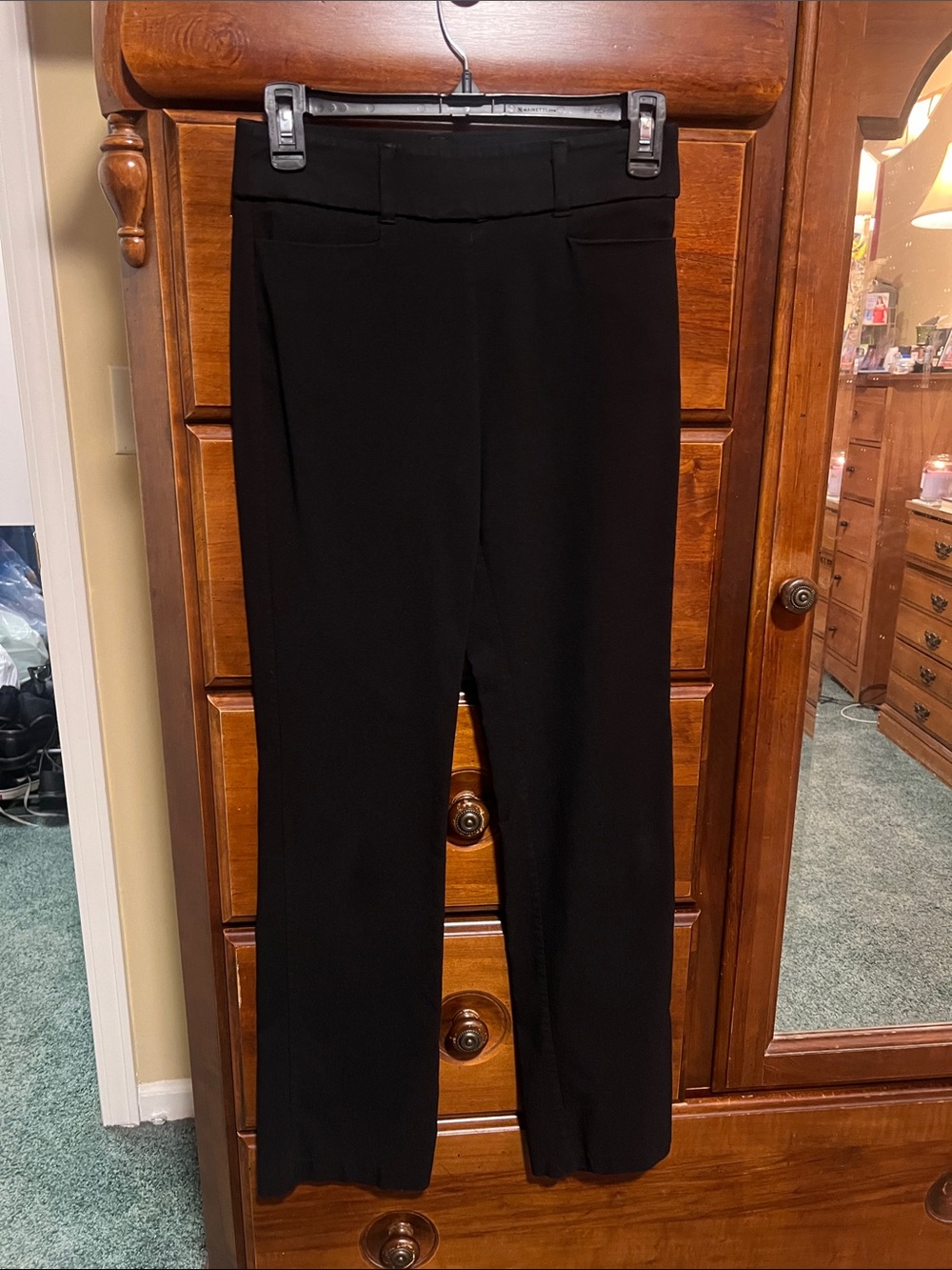 Maurices Black Straight-Leg Dress Pants